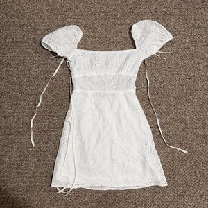 NEW Princess Polly Havena Anglaise Mini Dress White floral size 0/XS